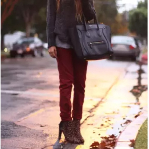 NEW Lucky Brand Sofia Skinny Ankle Velvet Cherry Jeans Winter Denim Bohemian - Picture 8 of 16